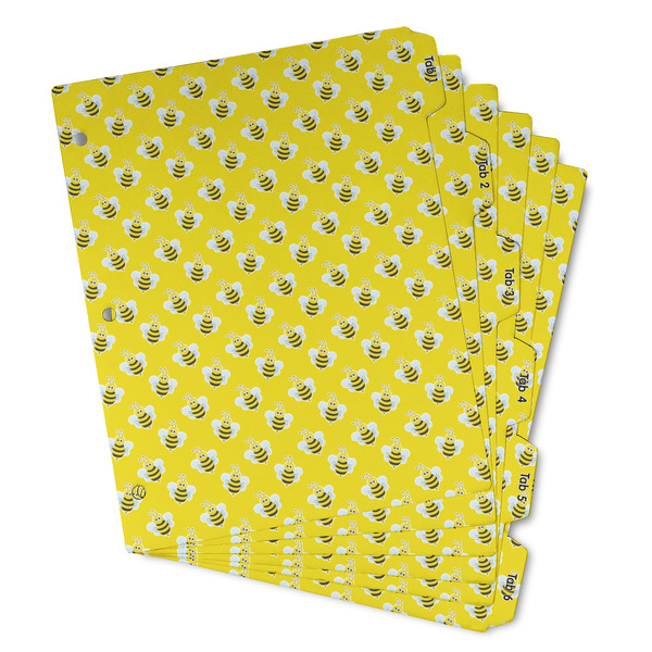 Custom Buzzing Bee Binder Tab Divider - Set of 6 (Personalized)