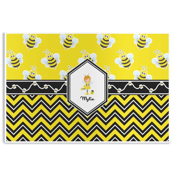 Custom Buzzing Bee Disposable Paper Placemats (Personalized)