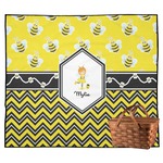 Buzzing Bee Outdoor Picnic Blanket (Personalized)