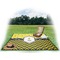 Buzzing Bee Picnic Blanket - with Basket Hat and Book - in Use