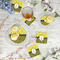 Buzzing Bee Plastic Party Appetizer & Dessert Plates - In Context