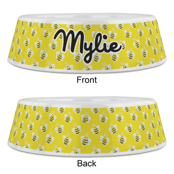 Buzzing Bee Plastic Pet Bowls - Large - APPROVAL