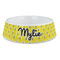 Buzzing Bee Plastic Dog Bowl - Large (Personalized)