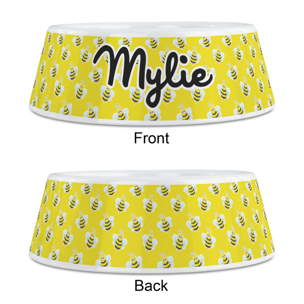 Buzzing Bee Plastic Pet Bowls - Medium - APPROVAL