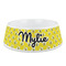 Buzzing Bee Plastic Dog Bowl - Medium (Personalized)