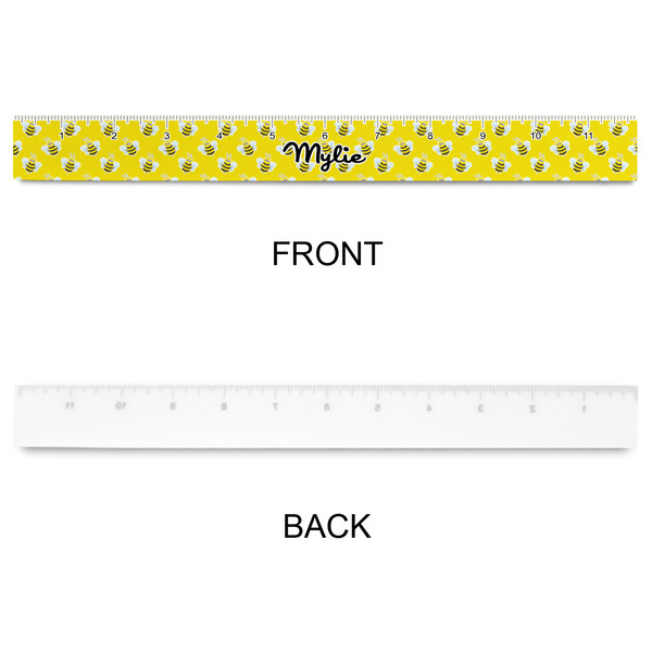 Buzzing Bee Plastic Ruler - 12" - APPROVAL