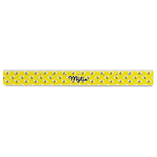 Buzzing Bee Plastic Ruler - 12" - FRONT