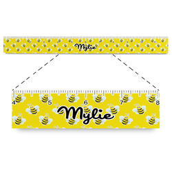 Buzzing Bee Plastic Ruler - 12" (Personalized)