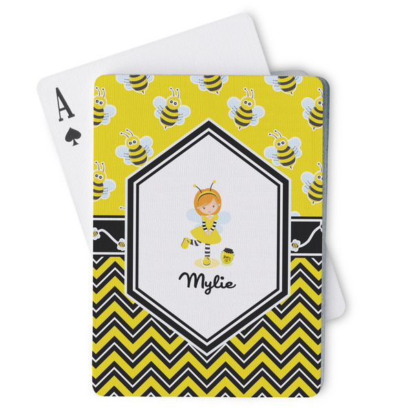 Custom Buzzing Bee Playing Cards (Personalized)