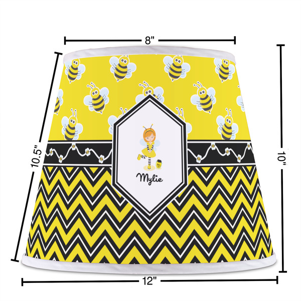 Buzzing Bee Poly Film Empire Lampshade - Dimensions