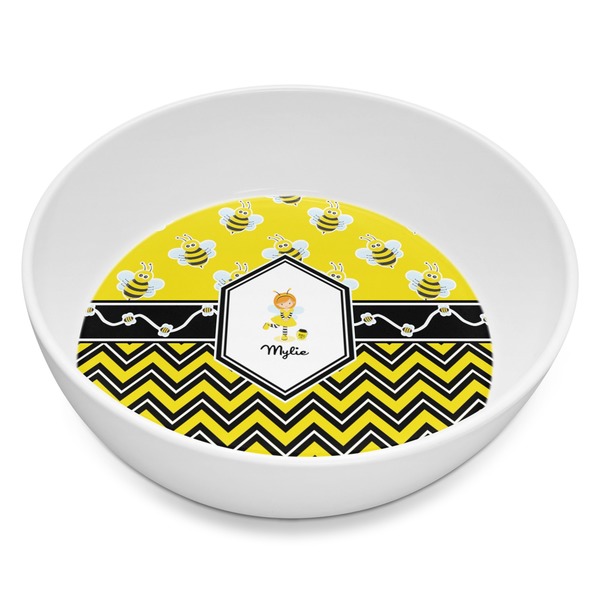 Custom Buzzing Bee Melamine Bowl - 8 oz (Personalized)