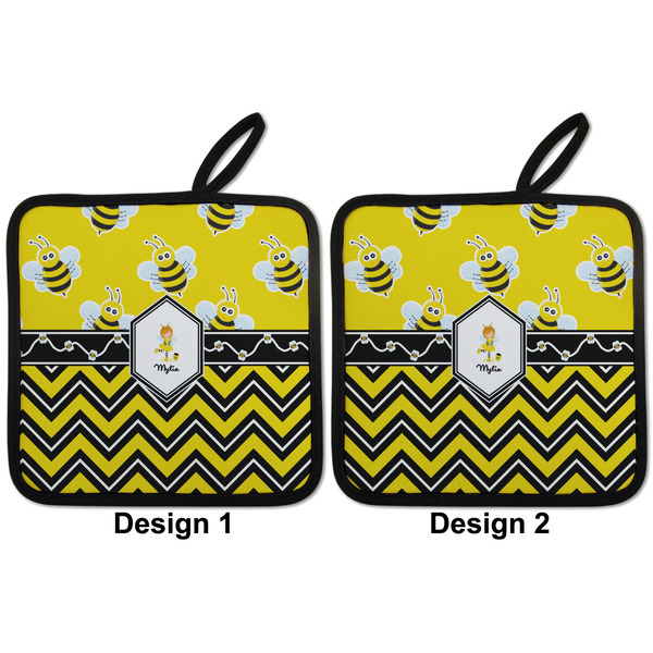 Buzzing Bee Pot Holders - Set of 2 APPROVAL