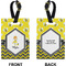 Buzzing Bee Rectangle Luggage Tag (Front + Back)