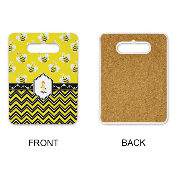 Buzzing Bee Rectangle Trivet with Handle - APPROVAL