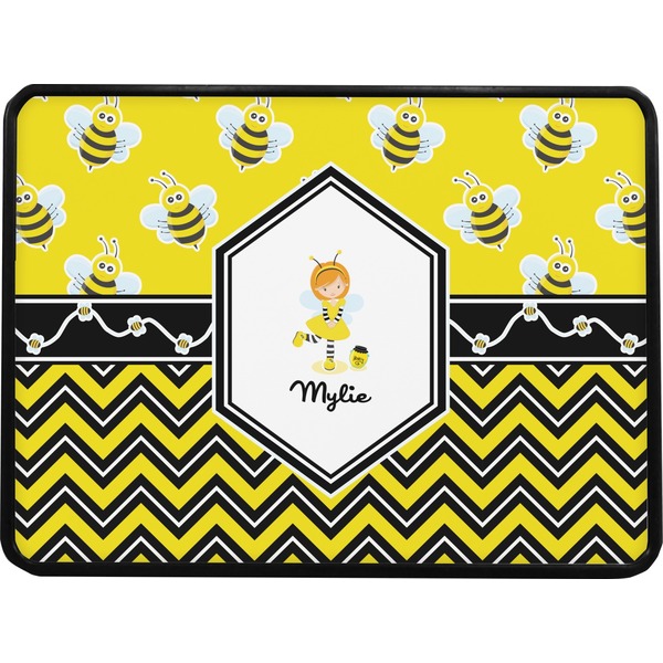 Buzzing Bee Rectangular Trailer Hitch Cover (Personalized)