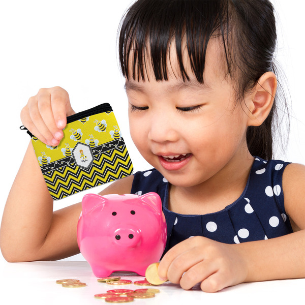 Buzzing Bee Rectangular Coin Purses - LIFESTYLE (child)