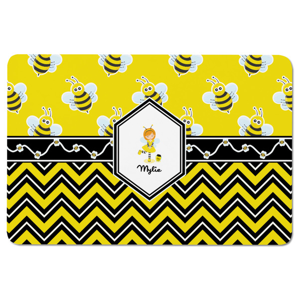 Buzzing Bee Rectangular Fridge Magnet - FRONT