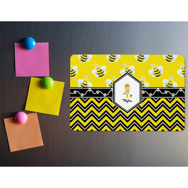 Buzzing Bee Rectangular Fridge Magnet - LIFESTYLE