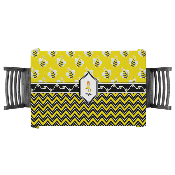 Custom Buzzing Bee Tablecloth - 58"x58" (Personalized)