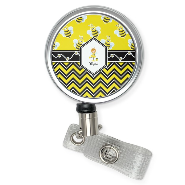 Custom Buzzing Bee Retractable Badge Reel (Personalized)