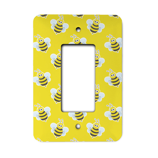 Custom Buzzing Bee Rocker Style Light Switch Cover