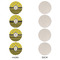 Buzzing Bee Round Linen Placemats - APPROVAL Set of 4 (single sided)