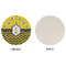 Buzzing Bee Round Linen Placemats - APPROVAL (single sided)