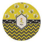 Buzzing Bee Round Linen Placemat (Personalized)