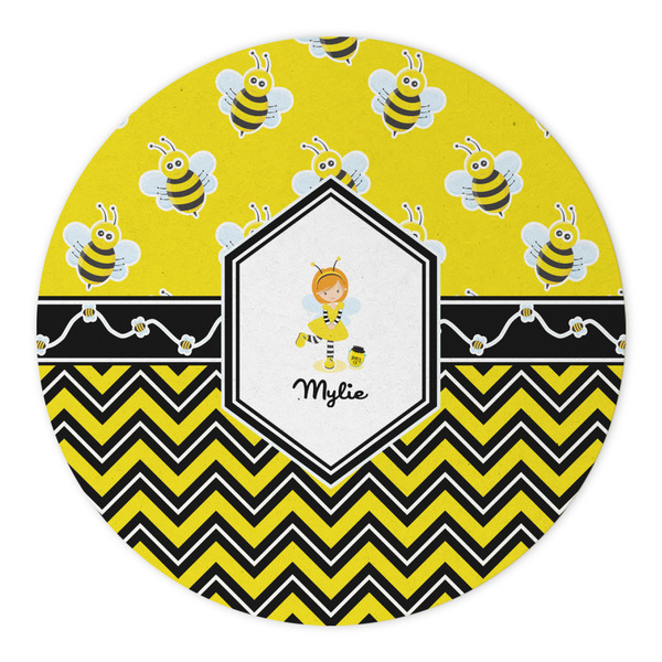 Buzzing Bee Round Paper Coaster - Approval