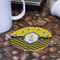 Buzzing Bee Round Paper Coaster - Front