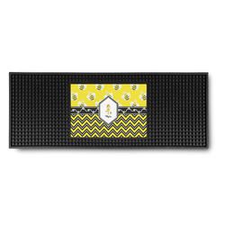 Buzzing Bee Rubber Bar Mat (Personalized)