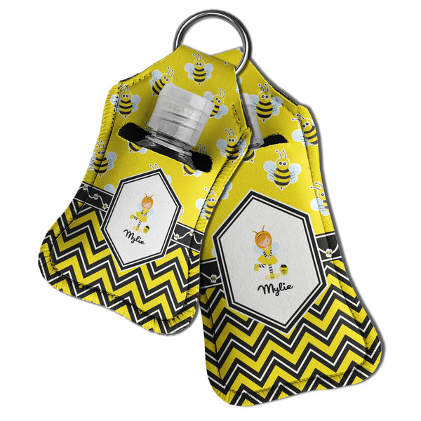 Buzzing Bee Sanitizer Holder Keychain - Both in Case (PARENT)