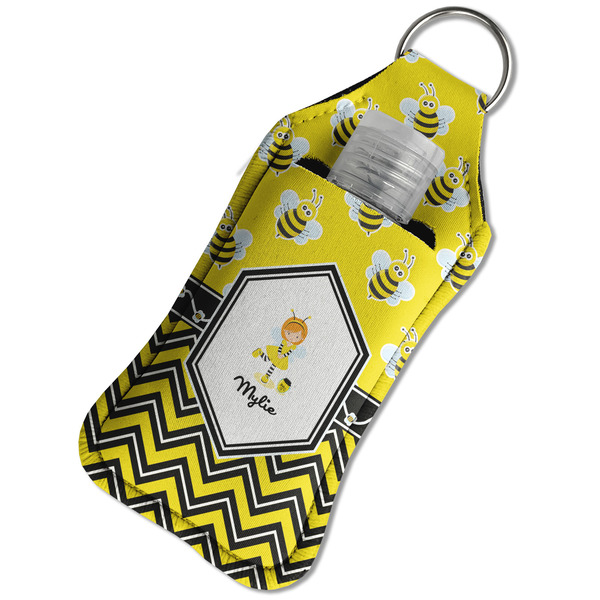 Buzzing Bee Sanitizer Holder Keychain - Large in Case