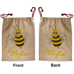 Buzzing Bee Santa Sack - Front & Back (Personalized)