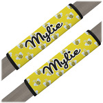 Buzzing Bee Seat Belt Covers (Set of 2) (Personalized)