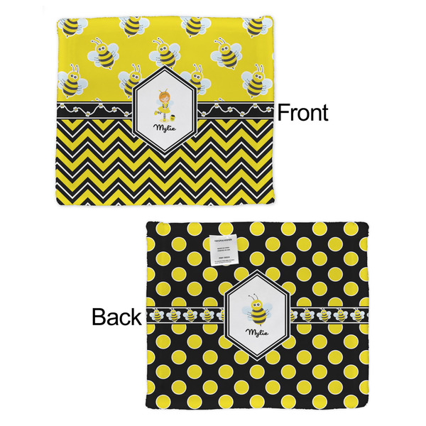 Buzzing Bee Security Blanket - Front & Back View