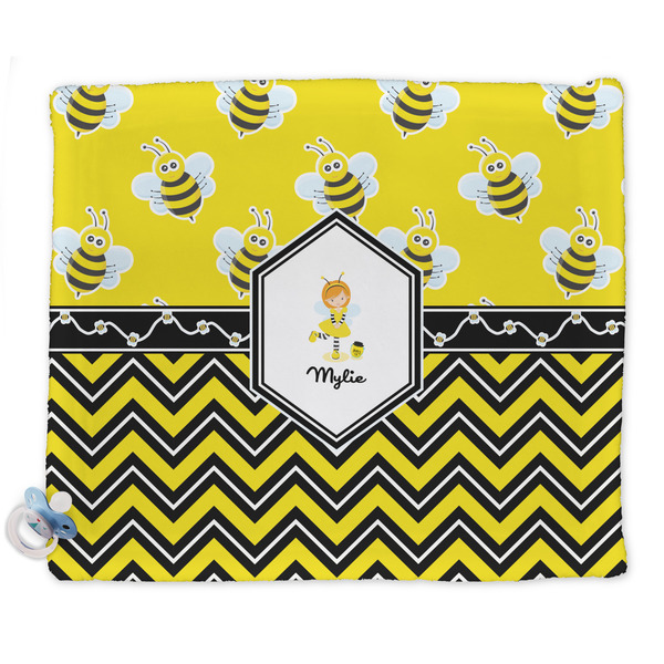 Custom Buzzing Bee Security Blanket - Single Sided (Personalized)