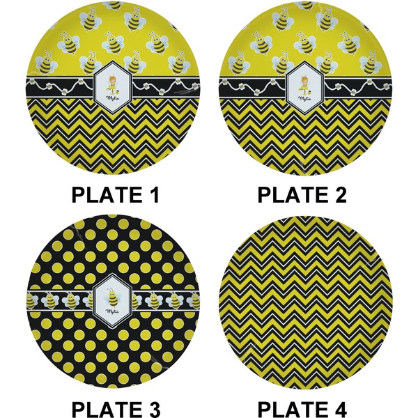 Buzzing Bee Set of Lunch / Dinner Plates (Approval)