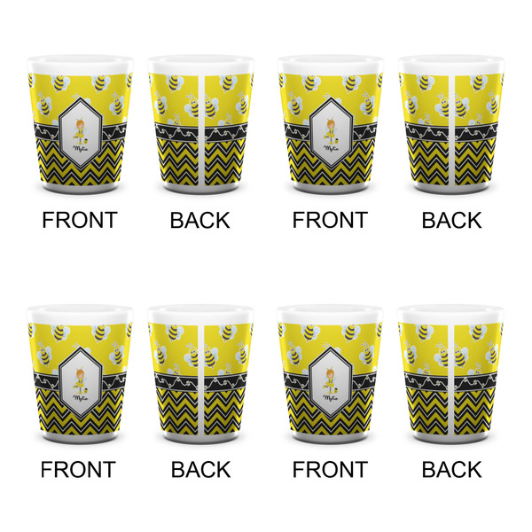 Buzzing Bee Shot Glass - White - Set of 4 - APPROVAL
