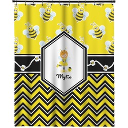 Buzzing Bee Extra Long Shower Curtain - 70"x84" (Personalized)