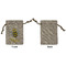 Buzzing Bee Small Burlap Gift Bag - Front Approval