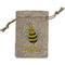 Buzzing Bee Small Burlap Gift Bag - Front (Personalized)
