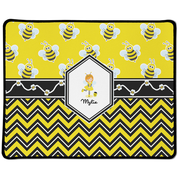 Custom Buzzing Bee Large Gaming Mouse Pad - 12.5" x 10" (Personalized)