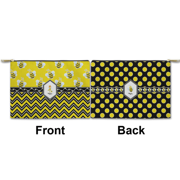 Buzzing Bee Small Zipper Pouch Approval (Front and Back)