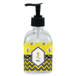 Buzzing Bee Glass Soap & Lotion Bottle - Single Bottle (Personalized)