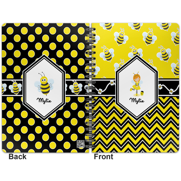 Buzzing Bee Spiral Journal 7 x 10 - Apvl