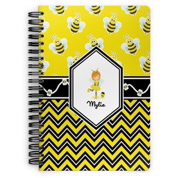 Buzzing Bee Spiral Notebook (Personalized)