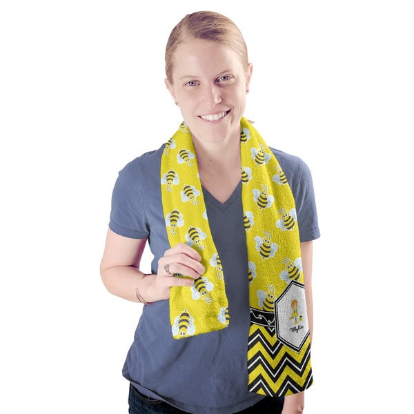 Buzzing Bee Sport Towel - Exercise use - Model