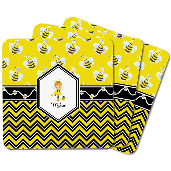 Buzzing Bee Square Fridge Magnet - MAIN