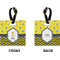 Buzzing Bee Square Luggage Tag (Front + Back)